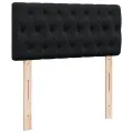 cadre de lit avec matelas Noir 90x200 cm Velours