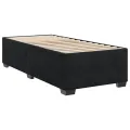 cadre de lit avec matelas Noir 90x200 cm Velours