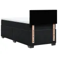 cadre de lit avec matelas Noir 90x200 cm Velours