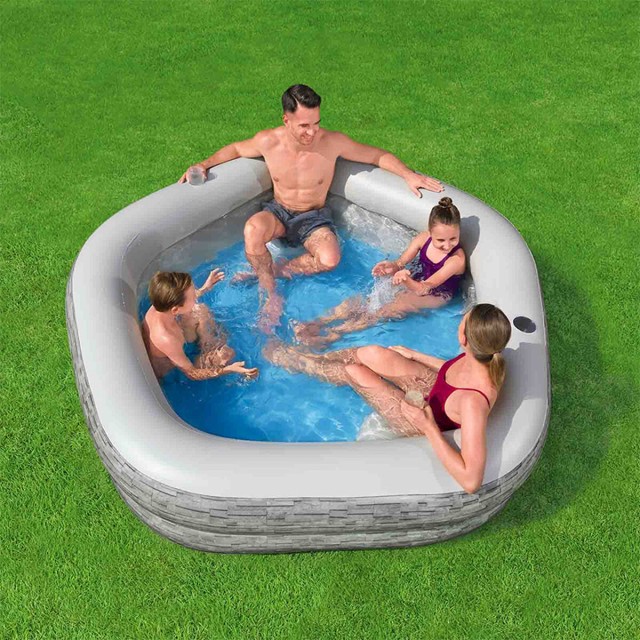 Bestway Piscina Gonfiabile Familiare 213x206x53 cm +6 Anni Giardino 54