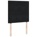 cadre de lit avec matelas Noir 90x200 cm Velours