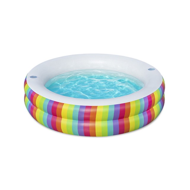 Bestway Kinderzwembad 2 Ringen Regenboog 206x206x51 cm +6 Jaar Tuin 54