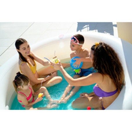 Bestway Piscina Infantil 2 Aros Arcoiris 206x206x51 cm +6 Años Jardin