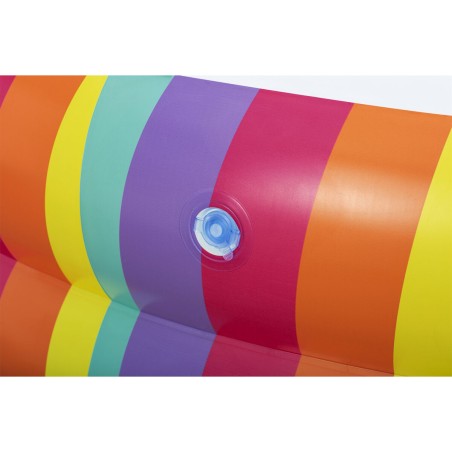 Bestway Piscine Enfant 2 Arceaux Arc-en-ciel 206x206x51cm +6 Ans Jardi