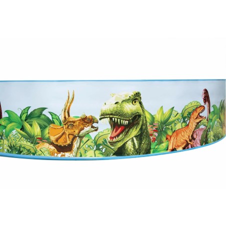 Bestway Starres Kinderbecken PVC Dinosaurier 244x46 cm +3 Jahre Garten