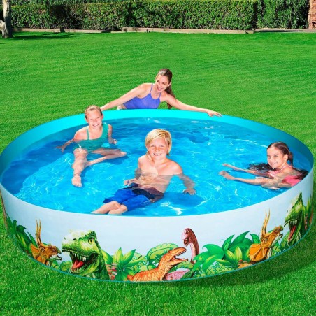 Bestway Piscina Rigida Infantil PVC Dinosaurios 244x46 cm +3 Años Jar