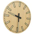 Horloge murale avec aiguilles lumineuses jaune Ø30 cm