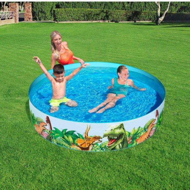 Bestway Piscine Rigide pour Enfants PVC Dinosaures 183x38 cm +2 Ans Ja