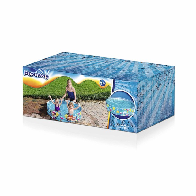 Bestway Kinderpool Rigid PVC Sea 122x25 cm +2 Jahre Garten 55028