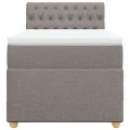 cadre de lit avec matelas Taupe 90x200 cm Tissu