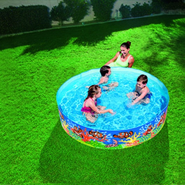 Bestway Stijve Kinderzwembad PVC Marine 183x38 cm +2 Jaar Tuin 55030