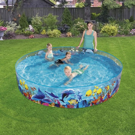Bestway Piscina Rigida per Bambini PVC Marina 244x46 cm +3 Anni Giardi
