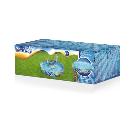Bestway Piscine Rigide Infantile PVC Marine 244x46 cm +3 Ans Jardin 55