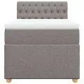 cadre de lit avec matelas Taupe 90x200 cm Tissu