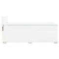 cadre de lit avec matelas Blanc 90x190 cm Similicuir