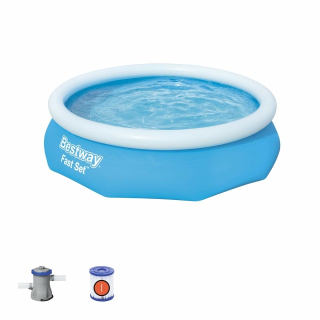 Bestway Piscina Gonfiabile per Adulti con Depuratore 305x76 cm Giardin
