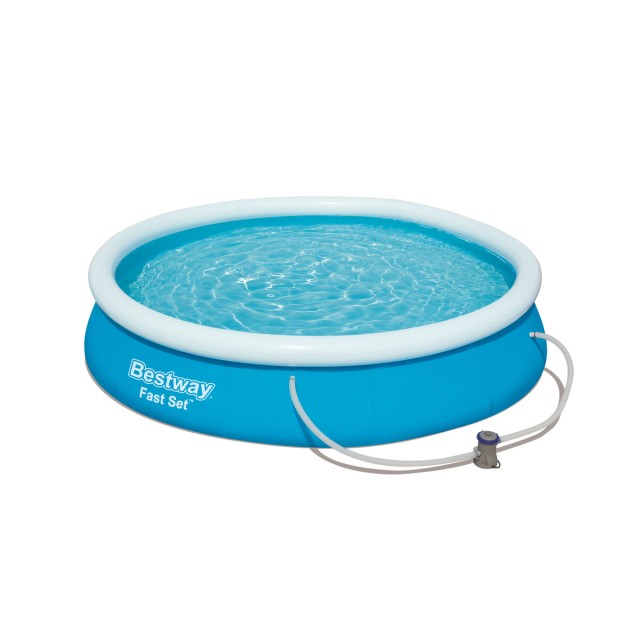 Bestway Piscina Gonfiabile Anello con Depuratore 366x76 cm Giardino 57