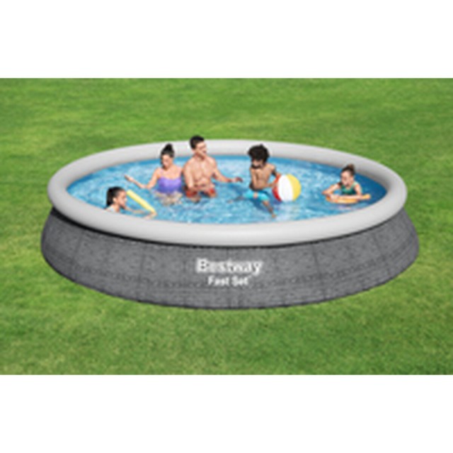 Bestway Piscina Hinchable Adulto Aro Ratan con Depurador 475x84 cm Jar