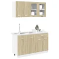 Ensemble d'armoires de cuisine 4 pcs chêne sonoma