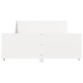 Cadre de lit sans matelas blanc 120x200 cm bois de pin massif