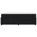cadre de lit et matelas Noir 80x200 cm Velours