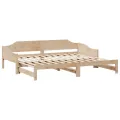 Lit de jour et lit gigogne sans matelas 90x200 cm bois massif