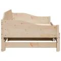 Lit de jour et lit gigogne sans matelas 90x200 cm bois massif