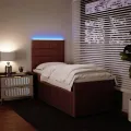 cadre de lit et matelas Rose 80x200 cm Velours