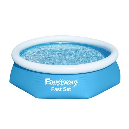 Bestway Opblaasbaar Zwembad Volwassen Ring met Filter 244x61 cm Tuin 5