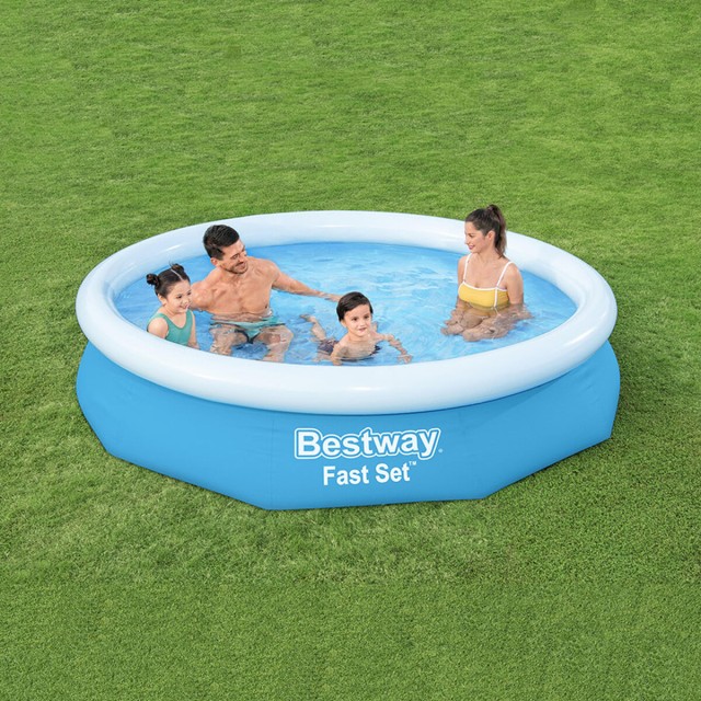 Bestway Opblaasbaar Zwembad Voor Volwassenen Ring 305x66 cm Tuin 57456