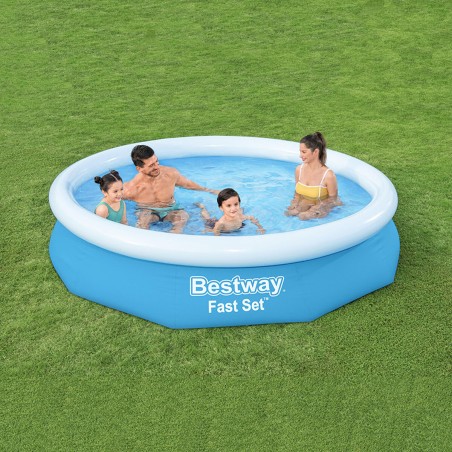 Bestway Opblaasbaar Zwembad Voor Volwassenen Ring 305x66 cm Tuin 57456