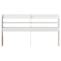 Tête de lit avec étagères blanc 140 cm bois massif de pin