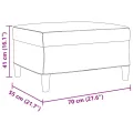 Ensemble de canapés 3 pcs avec repose-pied taupe tissu