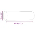 Ensemble de canapés 2 pcs coussins décoratifs gris foncé tissu