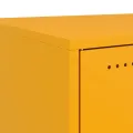 Table de chevet jaune moutarde 36x39x43,5 cm acier