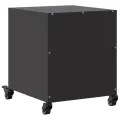 Tables de chevet 2 pcs noir 36x39x43,5 cm acier