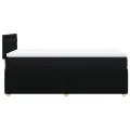 cadre de lit avec matelas Noir 90x190 cm Tissu