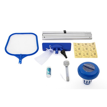 Kit Manutenzione Bestway Piscina con Accessori Bastone 161 cm Giardino