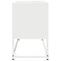 Meuble TV blanc 100,5x39x60,5 cm acier