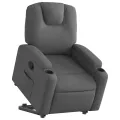 Fauteuil inclinable Gris foncé Tissu