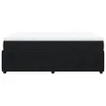 cadre de lit et matelas Noir 160x200 cm Velours
