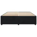 Cadre de lit sans matelas noir 180x200 cm velours