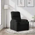 Fauteuil inclinable noir tissu microfibre