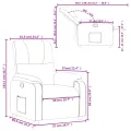 Fauteuil inclinable noir tissu microfibre