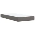 cadre de lit avec matelas Gris 80x200 cm Similicuir