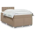 cadre de lit matelas cappuccino 120x190cm similicuir