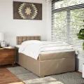 cadre de lit matelas cappuccino 120x190cm similicuir