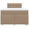 cadre de lit matelas cappuccino 120x190cm similicuir