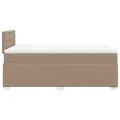 cadre de lit matelas cappuccino 120x190cm similicuir