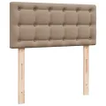 cadre de lit matelas cappuccino 120x190cm similicuir